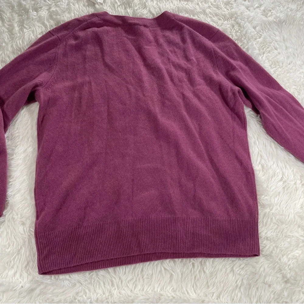 VINCE Cashmere Sweater - Soft, Gorgeous Tea Berry Color-way - Women’s Size XL - Picture 8 of 9